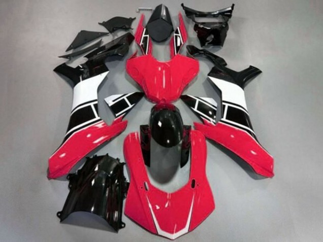Yamaha YZF 1000 R1 Motorrad Verkleidung 2015-2019 - Rot Weiss Glanzendes Schwarz