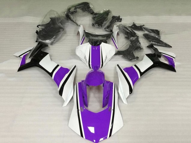 Yamaha YZF 1000 R1 Motorrad Verkleidung 2015-2019 - Weiss Lila Schwarz