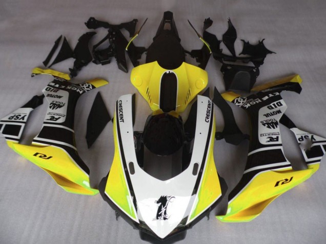 Yamaha YZF 1000 R1 Motorrad Verkleidung 2015-2019 - Gelb Weiss Schwarz