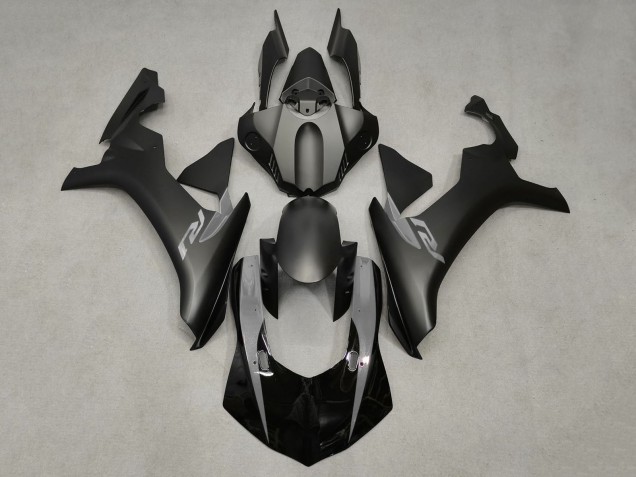 Yamaha YZF 1000 R1 Motorrad Verkleidung 2015-2019 - Matt Schwarz Glanzendes Schwarz