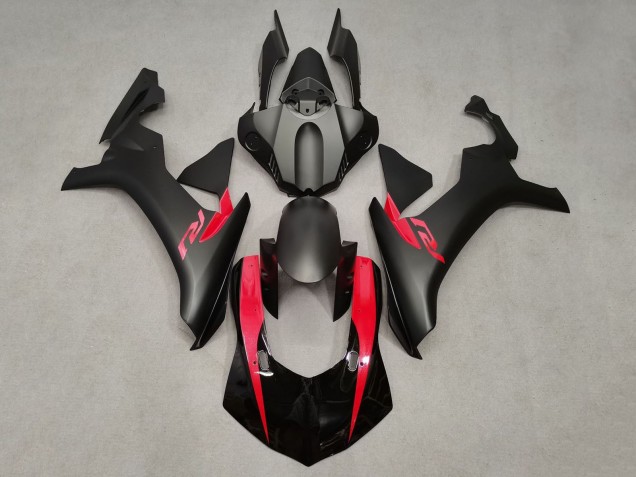 Yamaha YZF 1000 R1 Motorrad Verkleidung 2020-2025 - Glanzendes Schwarz Matt Schwarz Rot