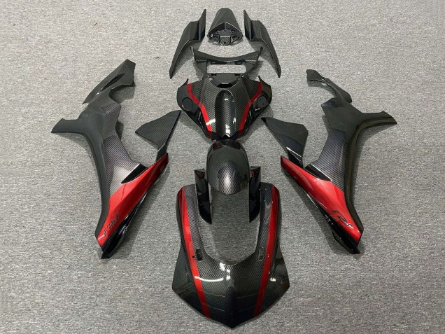 Yamaha YZF 1000 R1 Motorrad Verkleidung 2020-2025 - Kunst Carbonfaser Rot