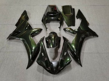 Yamaha YZF 1000 R1 Motorrad Verkleidung 2002-2003 - Dunkel Grun Chameleon