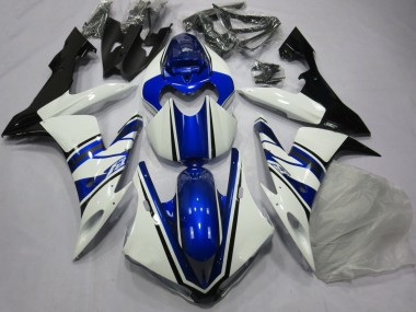 Yamaha YZF 1000 R1 Motorrad Verkleidung 2004-2006 - Weiss Blau Schwarz