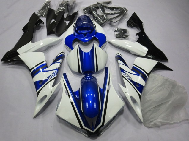 Yamaha YZF 1000 R1 Motorrad Verkleidung 2004-2006 - Weiss Blau Schwarz
