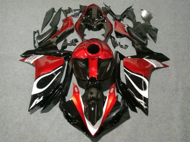 Yamaha YZF 1000 R1 Motorrad Verkleidung 2007-2008 - Rot Weiss Schwarz