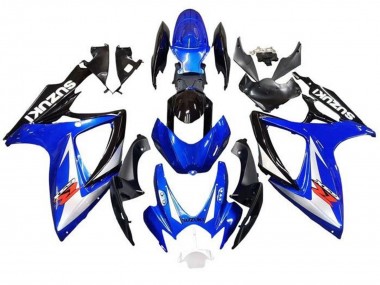 Suzuki GSXR 600 / GSXR 750 Motorrad Verkleidung 2006-2007 - Blau Weiss Schwarz Rot