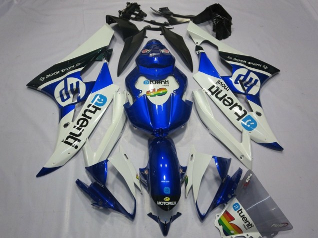 Yamaha YZF R6 Motorrad Verkleidung 2006-2007 - Weiss Blau Schwarz