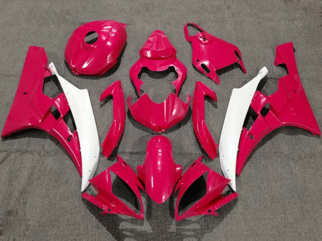 Yamaha YZF R6 Motorrad Verkleidung 2006-2007 - Rot Weiss