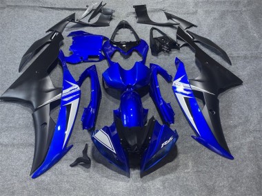 Yamaha YZF R6 Motorrad Verkleidung 2008-2016 - Blau Weiss Matt Schwarz