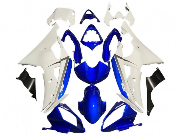 Yamaha YZF R6 Motorrad Verkleidung 2008-2016 - Weiss Blau Schwarz