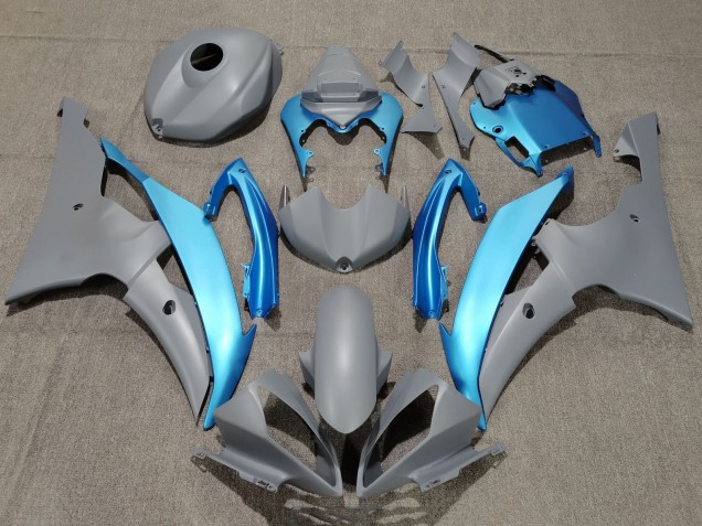 Yamaha YZF R6 Motorrad Verkleidung 2008-2016 - Grau Hellblau