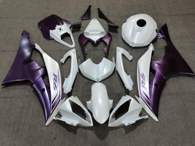 Yamaha YZF R6 Motorrad Verkleidung 2008-2016 - Weiss Lila