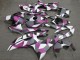 Yamaha YZF R6 Motorrad Verkleidung 2008-2016 - Weiss Rosa Grau Schwarz Camouflage