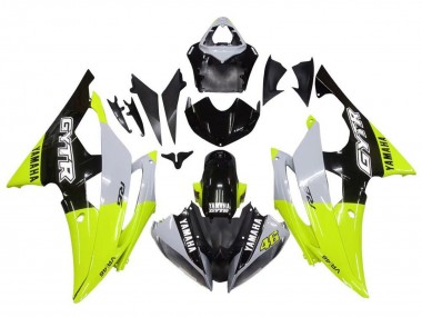 Yamaha YZF R6 Motorrad Verkleidung 2008-2016 - Weiss Grun Glanzendes Schwarz GYTR