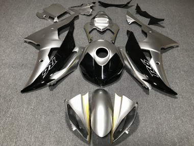 Yamaha YZF R6 Motorrad Verkleidung 2008-2016 - Silber Gold Schwarz