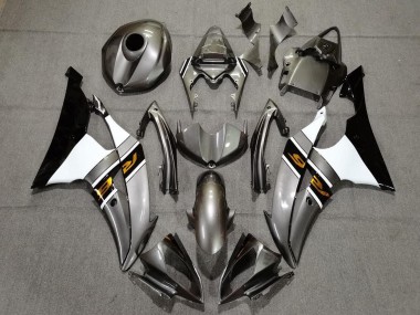 Yamaha YZF R6 Motorrad Verkleidung 2008-2016 - Silber Weiss Gold Schwarz