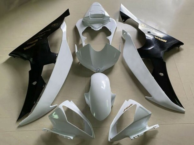 Yamaha YZF R6 Motorrad Verkleidung 2008-2016 - Weiss Schwarz