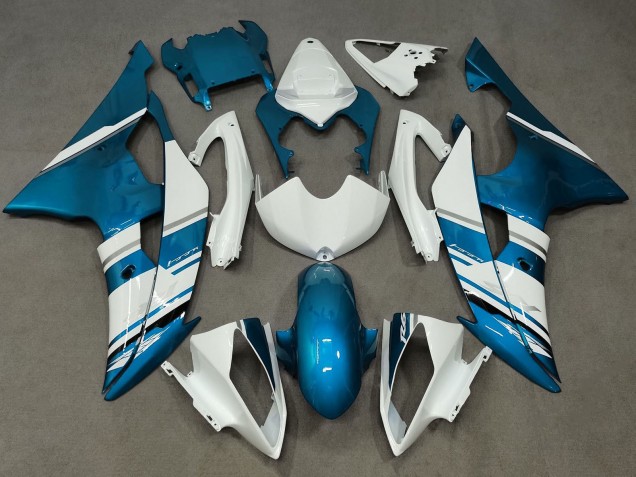 Yamaha YZF R6 Motorrad Verkleidung 2008-2016 - Weiss Blau
