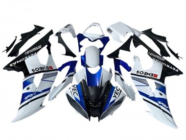 Yamaha YZF R6 Motorrad Verkleidung 2008-2016 - Weiss Blau Schwarz YEC ENEOS Petronas Semakin Didepan