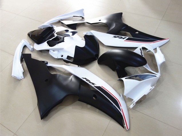 Yamaha YZF R6 Motorrad Verkleidung 2008-2016 - Weiss Matt Schwarz Rot