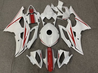 Yamaha YZF R6 Motorrad Verkleidung 2008-2016 - Perl Weiss Rot