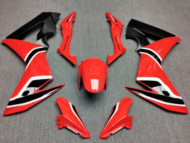 Honda CBR650F Motorrad Verkleidung 2014-2016 - Rot Matt Schwarz