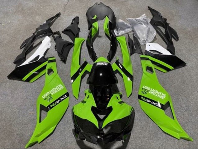 Kawasaki ZX4R ZX-4RR Motorrad Verkleidung 2019-2025 - Grun Schwarz Weiss