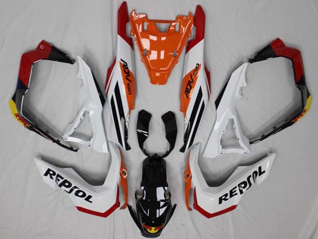 Honda ADV150 Motorrad Verkleidung 2018-2021 - Weiss Orange Rot Gelb Glanzendes Schwarz Repsol