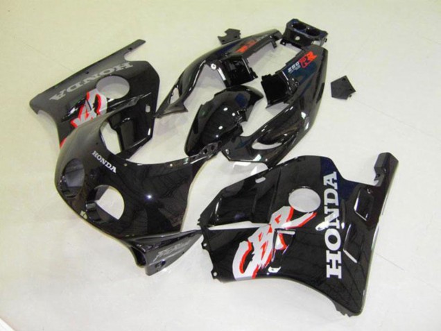 Honda CBR250RR MC22 Motorrad Verkleidung 1990-1998 - Glanzendes Schwarz