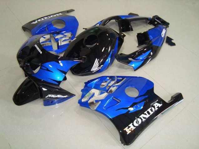 Honda CBR250RR MC22 Motorrad Verkleidung 1990-1998 - Blau Glanzendes Schwarz