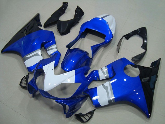 Honda CBR600 F4i Motorrad Verkleidung 2001-2003 - Weiss Blau Glanzendes Schwarz