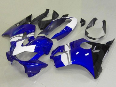 Honda CBR600 F4i Motorrad Verkleidung 2004-2007 - Weiss Blau Glanzendes Schwarz