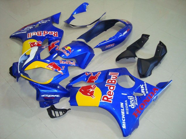Honda CBR600 F4i Motorrad Verkleidung 2004-2007 - Blau Gelb Red Bull