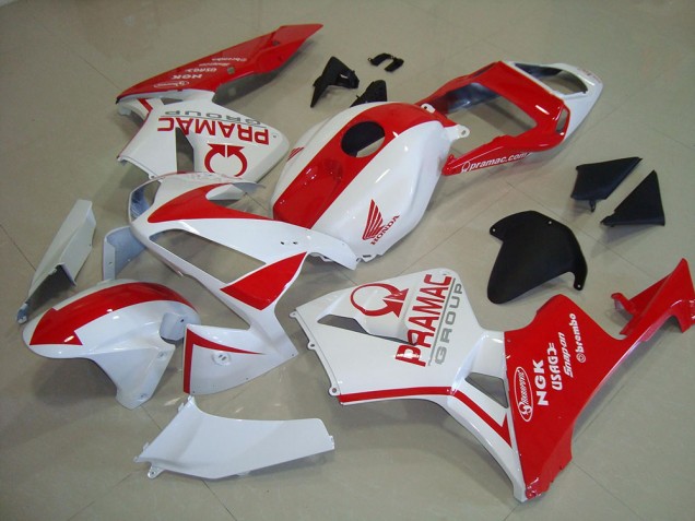 Honda CBR600RR Motorrad Verkleidung 2003-2004 - Weiss Rot Pramac