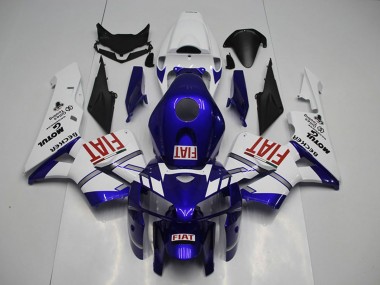 Honda CBR600RR Motorrad Verkleidung 2005-2006 - Weiss Blau Rot Fiat
