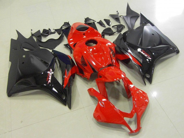Honda CBR600RR Motorrad Verkleidung 2009-2012 - Rot Glanzendes Schwarz Matt Schwarz OEM Stil