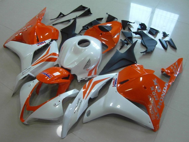 Honda CBR600RR Motorrad Verkleidung 2009-2012 - Weiss Orange HRC
