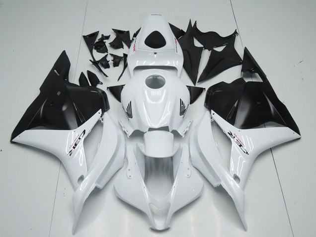 Honda CBR600RR Motorrad Verkleidung 2009-2012 - Weiss Matt Schwarz