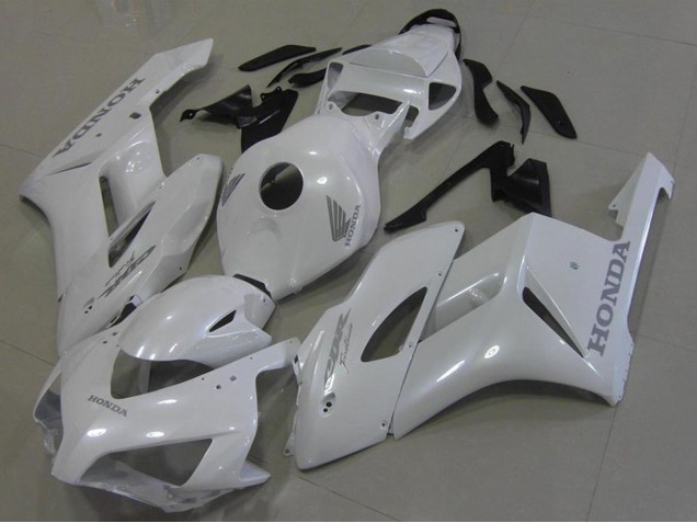 Honda CBR1000RR Motorrad Verkleidung 2006-2007 - Weiss mit Silber Aufkleber
