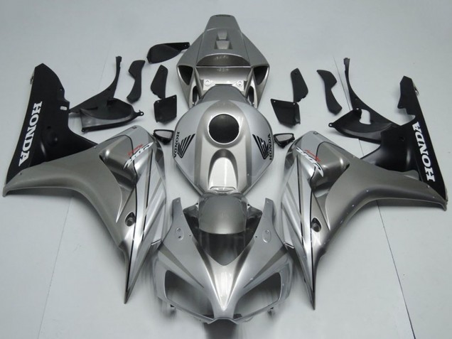 Honda CBR1000RR Motorrad Verkleidung 2006-2007 - Silber Matt Schwarz