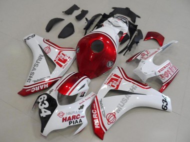 Honda CBR1000RR Motorrad Verkleidung 2008-2011 - Weiss Rot Schwarz HARC Pro PIAA 634