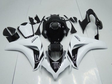 Honda CBR1000RR Motorrad Verkleidungen Kit 2008-2011 - Weiss Glanzendes Schwarz