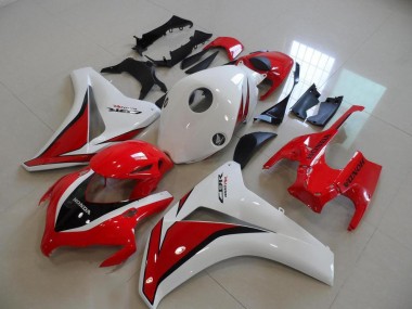 Honda CBR1000RR Motorrad Verkleidung 2008-2011 - Weiss Rot Glanzendes Schwarz