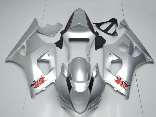 Suzuki GSXR 1000 Motorrad Verkleidung 2003-2004 - Silber Rot OEM Stil