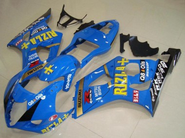 Suzuki GSXR 1000 Motorrad Verkleidung 2003-2004 - Blau Gold Schwarz Rizla