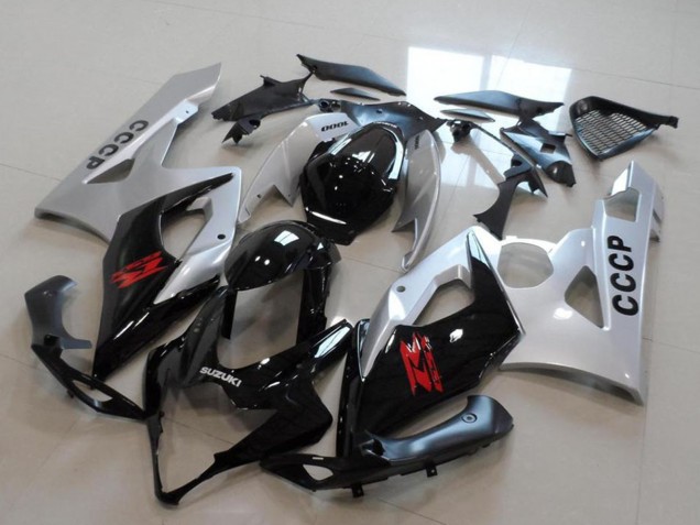 Suzuki GSXR 1000 Motorrad Verkleidung Kit 2005-2006 - Silber Schwarz Rot