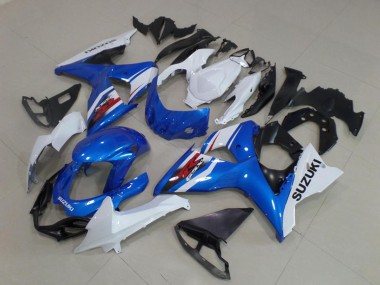 Suzuki GSXR 1000 Abs Verkleidung Kit 2009-2016 - Weiss Blau Schwarz