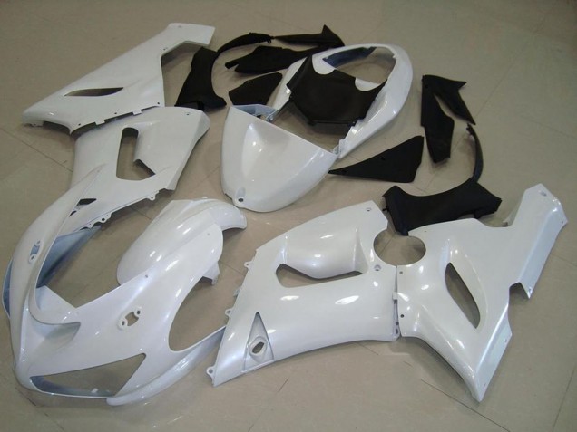 Kawasaki ZX6R Motorrad Verkleidung 2005-2006 - Perl Weiss