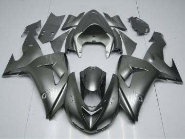 Kawasaki ZX10R Motorrad Verkleidung 2006-2007 - Glanzendes Grau